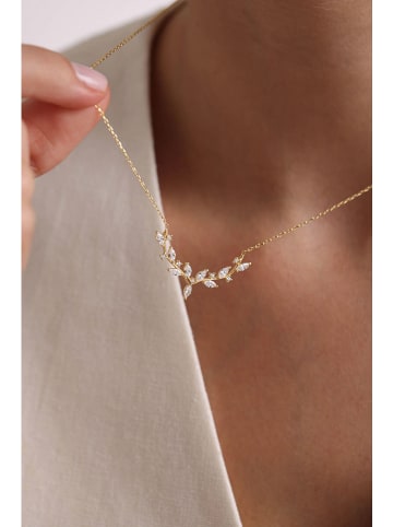 Lodie Silver Vergulde ketting met sierelement- (L)42 cm