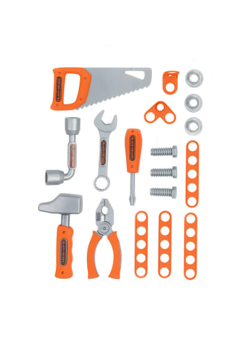 Smoby Zestaw narzędzi "Black+Decker" w kolorze szaro-pomarańczowym - 3+