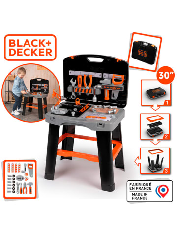 Smoby Werkbank in koffer "Black+Decker" zwart - vanaf 3 jaar