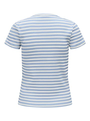 JDY Shirt in Hellblau/Weiß
