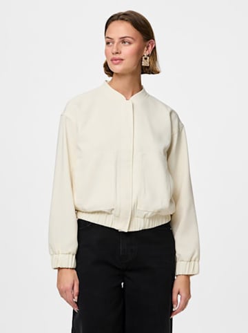 Pieces Übergansjacke in Creme