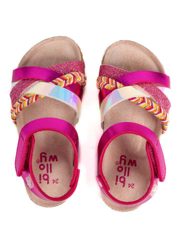 billowy Sandalen "Rosso" roze