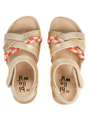 billowy Sandalen "Rosso" goudkleurig