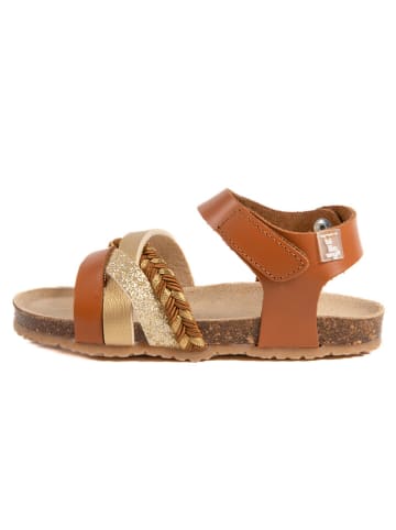billowy Sandalen "Rosso" in Hellbraun