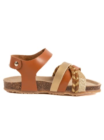 billowy Sandalen "Rosso" lichtbruin