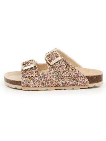 billowy Pantoletten in Gold