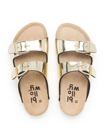 billowy Slippers goudkleurig
