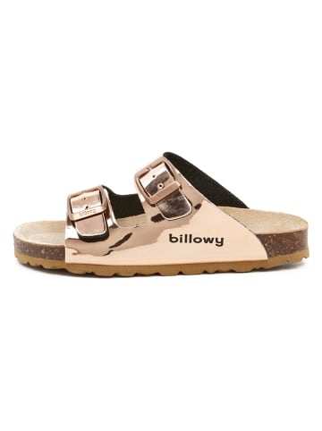 billowy Pantoletten in Gold