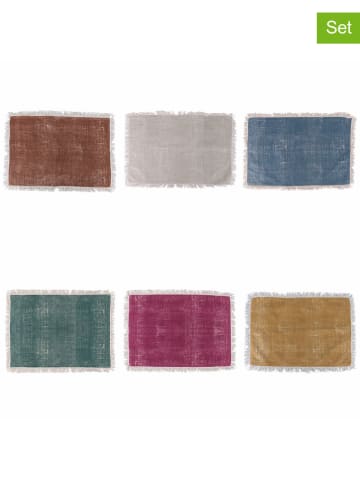 Villa d´Este 6er-Set: Tischsets "Tuareg" in Bunt - (L)48 x (B)33 cm