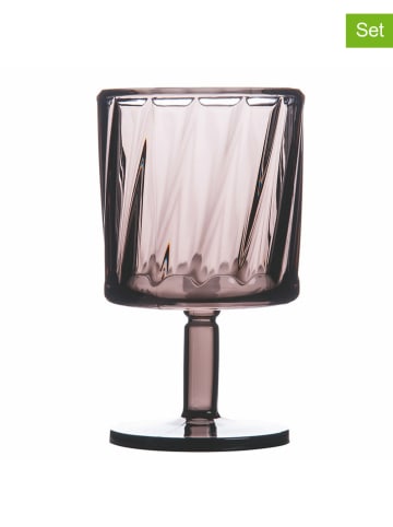 Villa d´Este 6er-Set: Gläser "Fashion Fume" in Grau - 340 ml