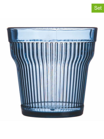 Villa d´Este 6er-Set: Gläser "Fashion Ocean" in Blau - 300 ml