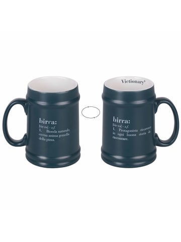 Villa d´Este Kufel "Victionary" w kolorze antracytowym do piwa - 500 ml