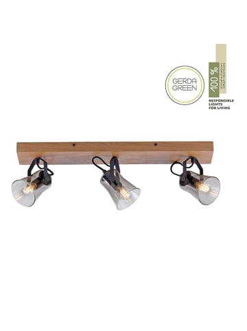 Just Light Plafonnière "Green Langström" lichtbruin - (B)56 x (H)21 x (D)18 cm
