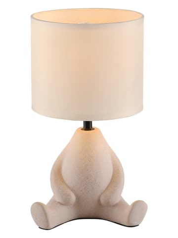 Just Light Tischleuchte "Ted" in Beige - (H)32 x Ø 19,5 cm