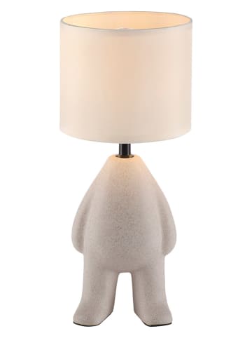 Just Light Tischleuchte "Ted" in Beige - (H)38 x Ø 16 cm