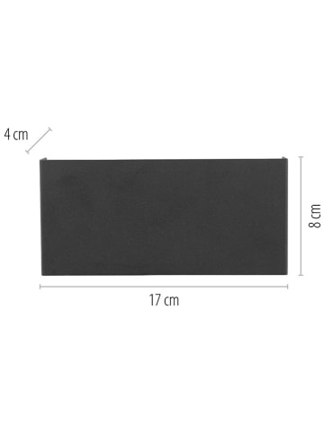 Just Light LED-Wandleuchte "Lola Carla" in Schwarz - (B)17 x (H)8 x (T)4 cm