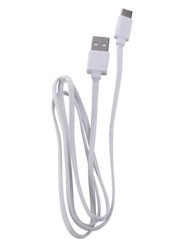 Just Light Lampa stołowa LED "Euria" w kolorze białym - wys. 37 x Ø 11 cm