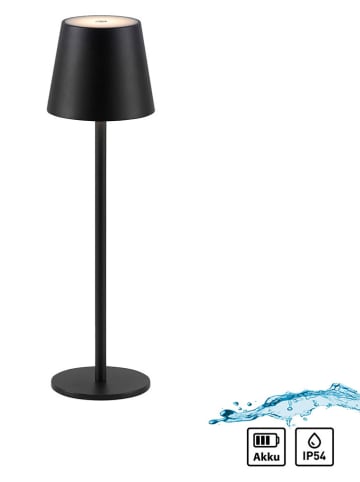 Just Light Ledtafellamp "Euria" zwart - (H)37 x Ø 11 cm