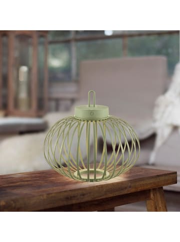 Just Light LED-Hängeleuchte "Akuba" in Grün - (H)33 x Ø 36 cm