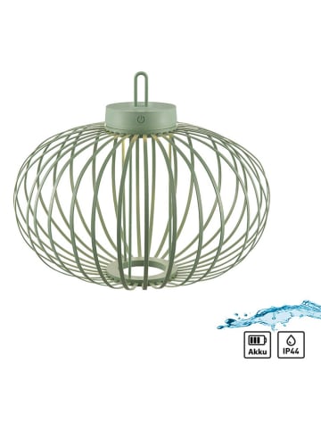 Just Light LED-Hängeleuchte "Akuba" in Grün - (H)37 x Ø 46 cm