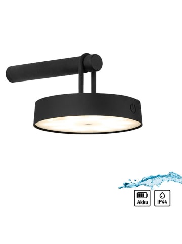 Just Light LED-Wandleuchte "Arma" in Schwarz - (B)19 x (H)8,7 cm