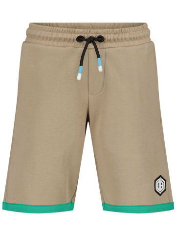 Vingino Sweatshorts in Hellbraun/ Grün