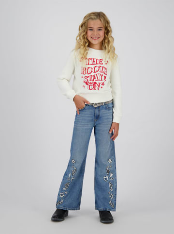 Vingino Sweatshirt in Creme/ Rot