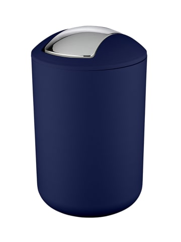 Wenko Prullenbak met swingdeksel "Brasil" donkerblauw - 6,5 l