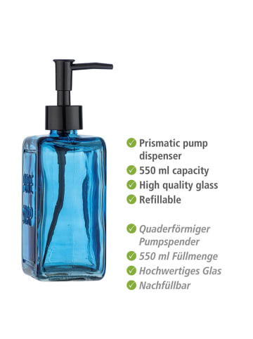 Wenko Zeepdispenser "Pure Soap" blauw - 550 ml
