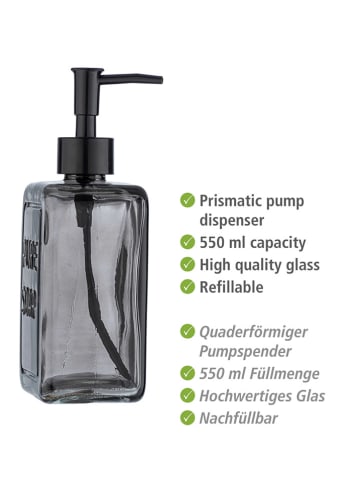 Wenko Zeepdispenser "Pure Soap" grijs - 550 ml