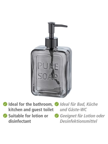 Wenko Zeepdispenser "Pure Soap" grijs - 550 ml
