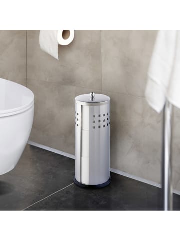 Wenko Toilettenpapierhalter "Ancona" in Grau - (H)34 cm