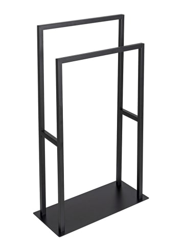 Wenko Handdoekhouder "Rivaltana" zwart - (B)46 x (H)80 x (D)20 cm