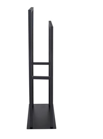 Wenko Handtuchständer "Rivaltana" in Schwarz - (B)46 x (H)80 x (T)20 cm