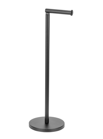 Wenko Toiletrolhouder zwart - (B)21 x (H)55 x (D)17 cm