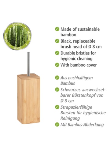 Wenko WC-Garnitur "Alassio" in Hellbraun - (H)37,5 cm