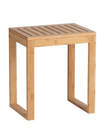 Wenko Badschemel "Bambusa" in Hellbraun - (B)40 x (H)30 (T)46 cm
