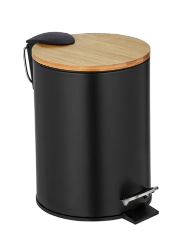 Wenko Pedaalemmer "Tortona" zwart/lichtbruin - 3l