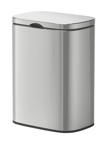 Wenko Edelstahl-Mülleimer in Grau - 5 l