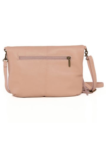 Anna Morellini Leren schoudertas "Alice" beige - (B)22 x (H)18 x (D)2 cm