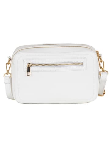 Anna Morellini Leder-Umhängetasche "Pippa" in Weiß - (B)25 x (H)16 x (T)6 cm