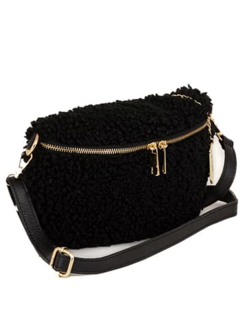Anna Morellini Leder-Gürteltasche "Rialta" in Schwarz - (B)27 x (H)19 x (T)8 cm