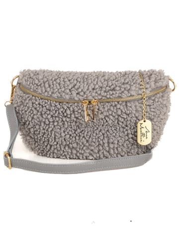 Anna Morellini Leder-Brustbeutel "Rialta" in Grau - (B)27 x (H)19 x (T)8 cm