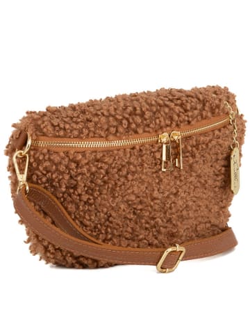 Anna Morellini Leder-Gürteltasche "Rialta" in Hellbraun - (B)27 x (H)19 x (T)8 cm