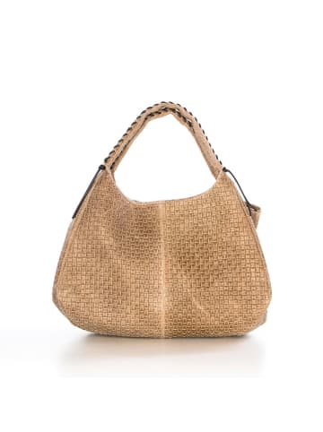 Lucca Baldi Leder-Shopper "Pitigliano" in Beige - (B)41 x (H)34 x (T)30 cm