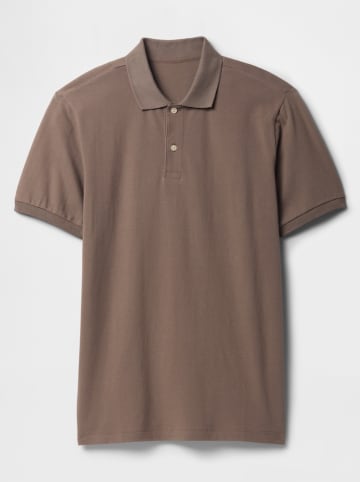 GAP Poloshirt in Hellblraun