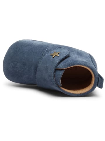 bisgaard Leren pantoffels donkerblauw