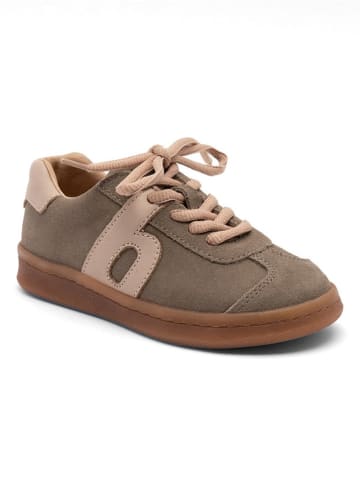 bisgaard Leder-Sneakers in Khaki