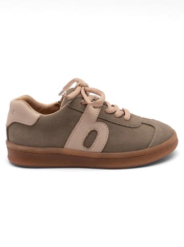 bisgaard Leder-Sneakers in Khaki