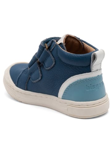 bisgaard Leren sneakers blauw/lichtblauw/wit